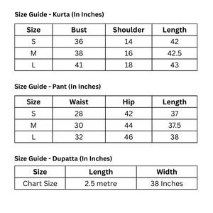 SIZE GUIDE (IN INCHES)