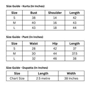 SIZE GUIDE (IN INCHES)