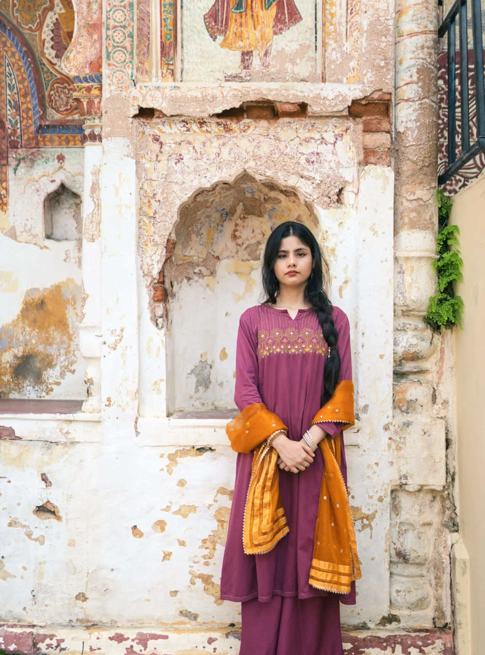 Mahogany Classic A-line Pakko Kurta - Image 7