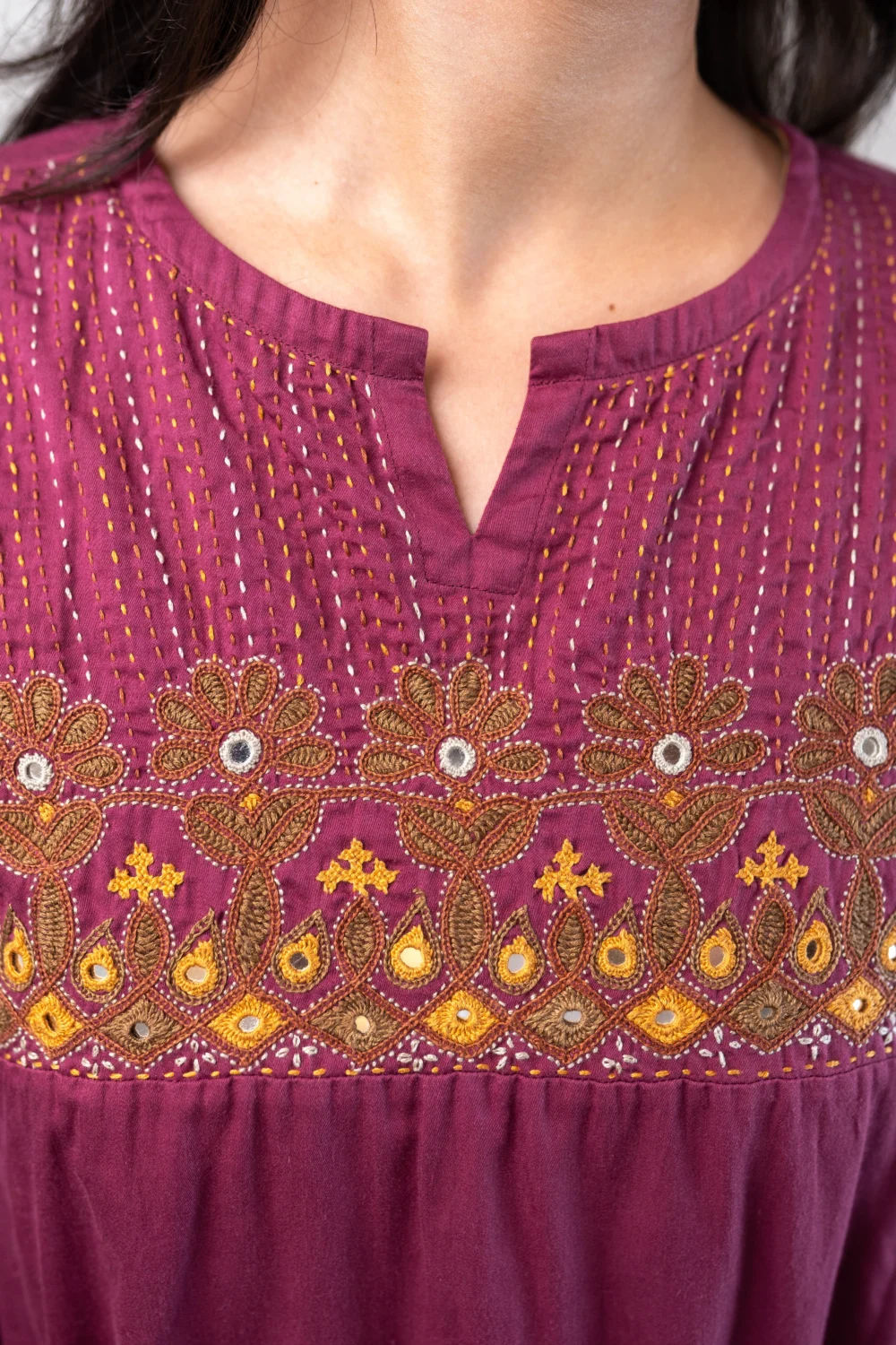 Mahogany Classic A-line Pakko Kurta - Image 2