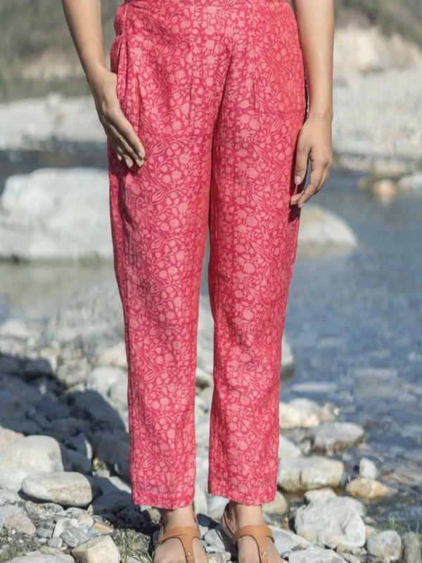 Rasbhari Chanderi Pant