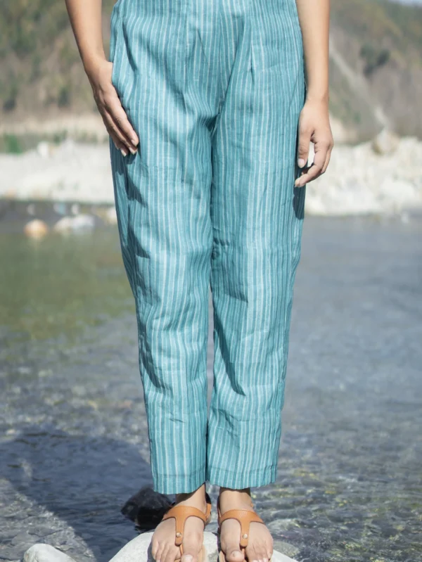 Aasmani Chanderi Pant
