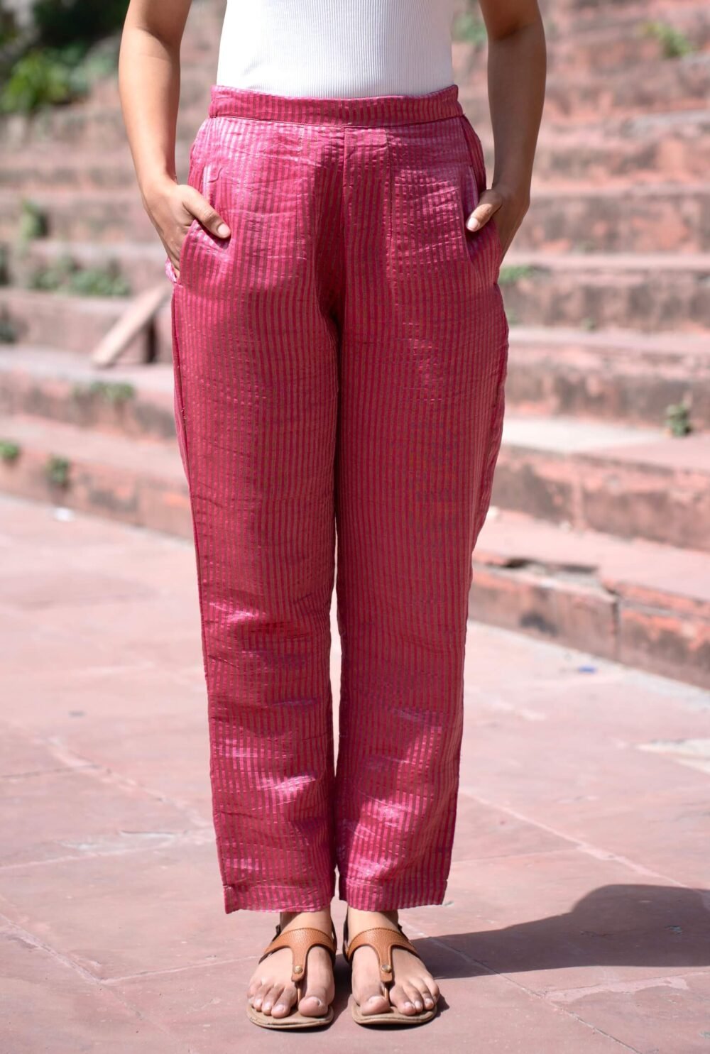Anaar Chanderi Pant