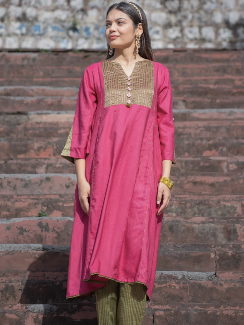 Anaar A-Line Meenakari Kurta