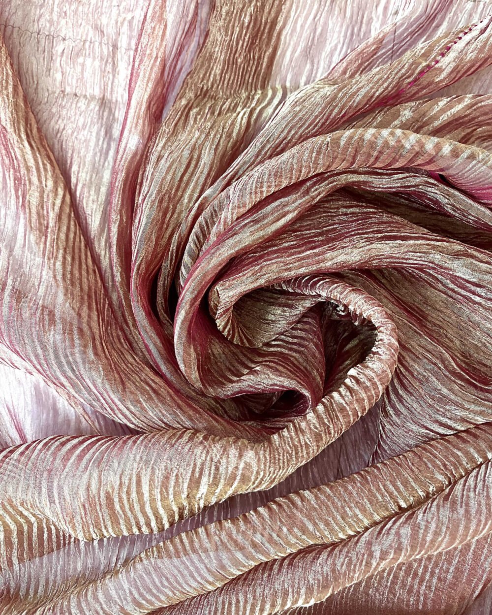 Anaar Tissue Crushed Silk Dupatta - Image 5