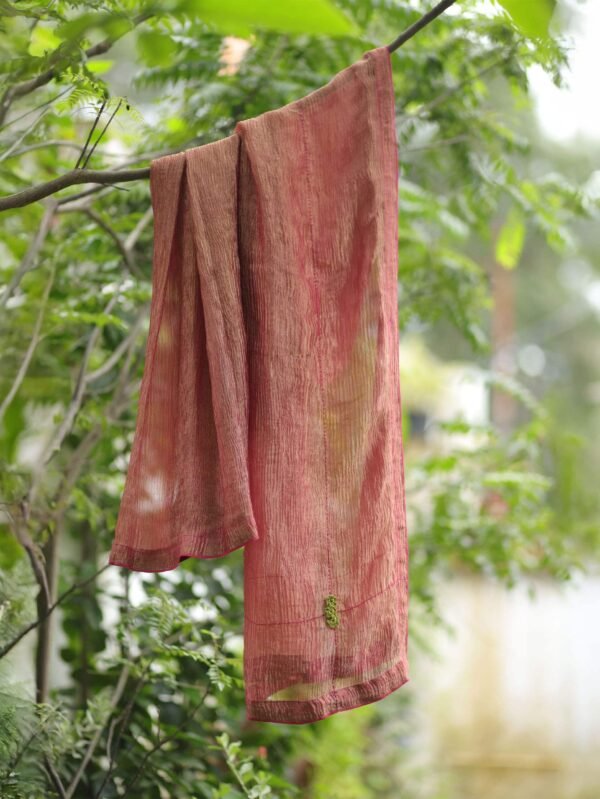Anaar Tissue Crushed Silk Dupatta