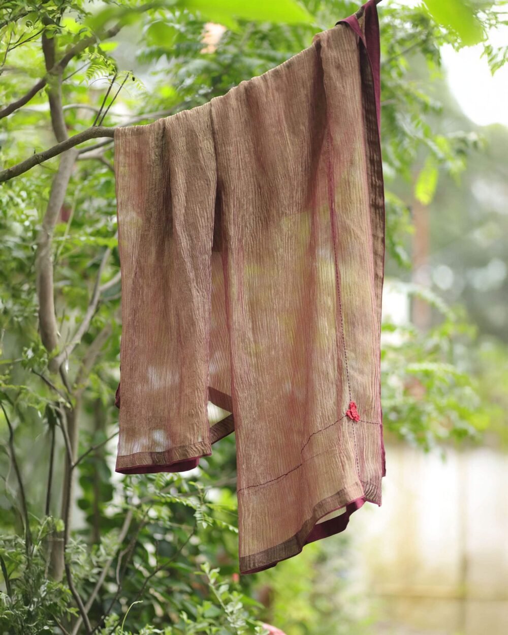Sherbati Tissue Crushed Silk Dupatta