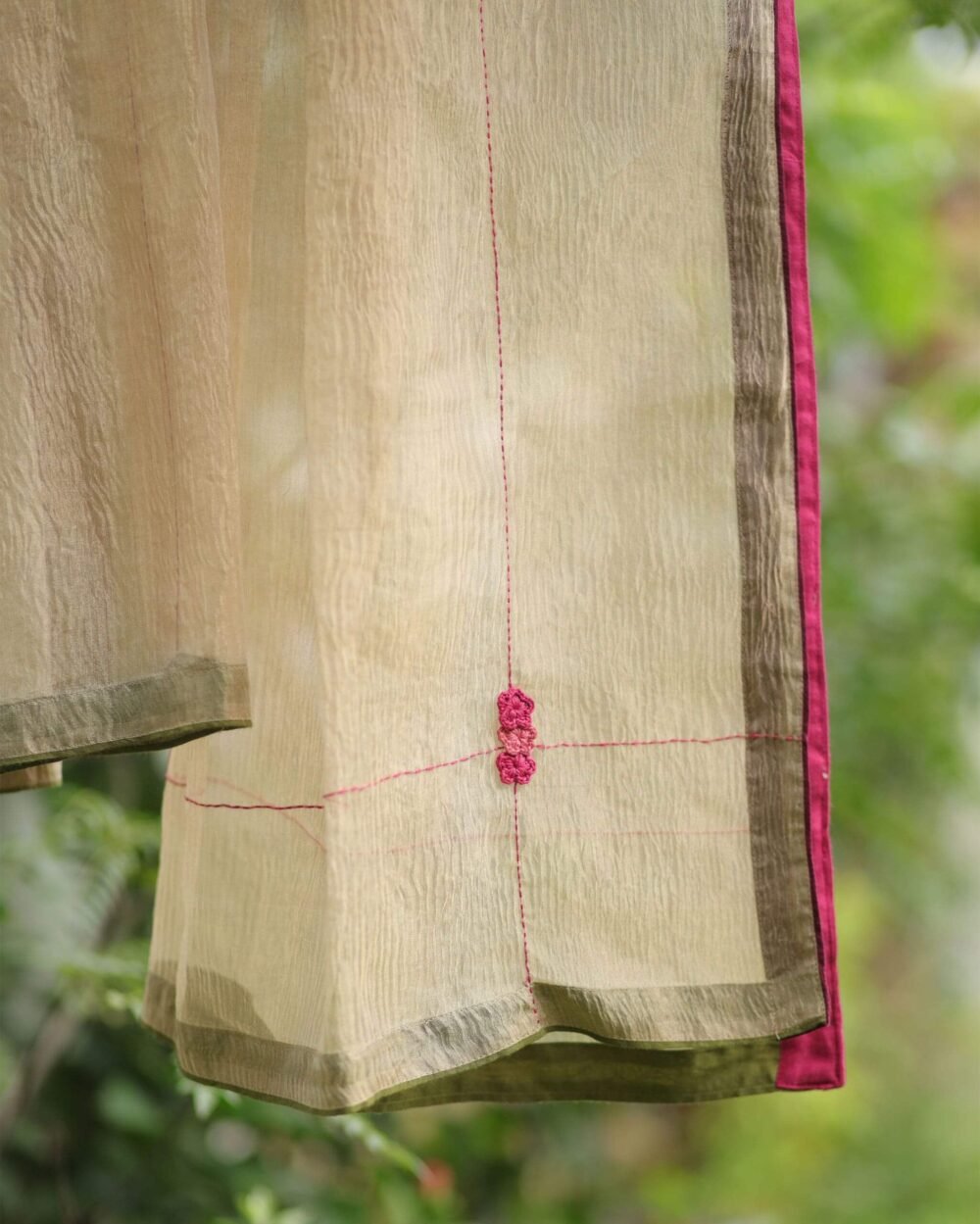 Suraj Tissue Crushed Silk Dupatta - Image 2