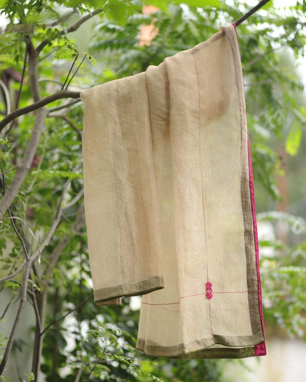 Suraj Tissue Crushed Silk Dupatta