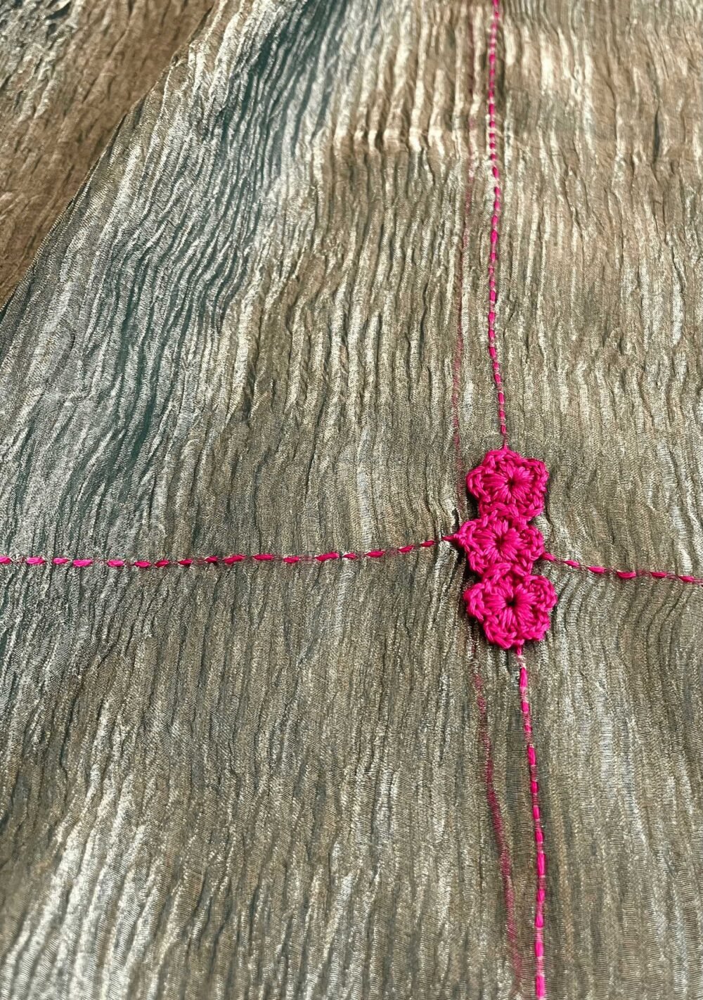 Vriksh Tissue Crushed Silk Dupatta - Image 6