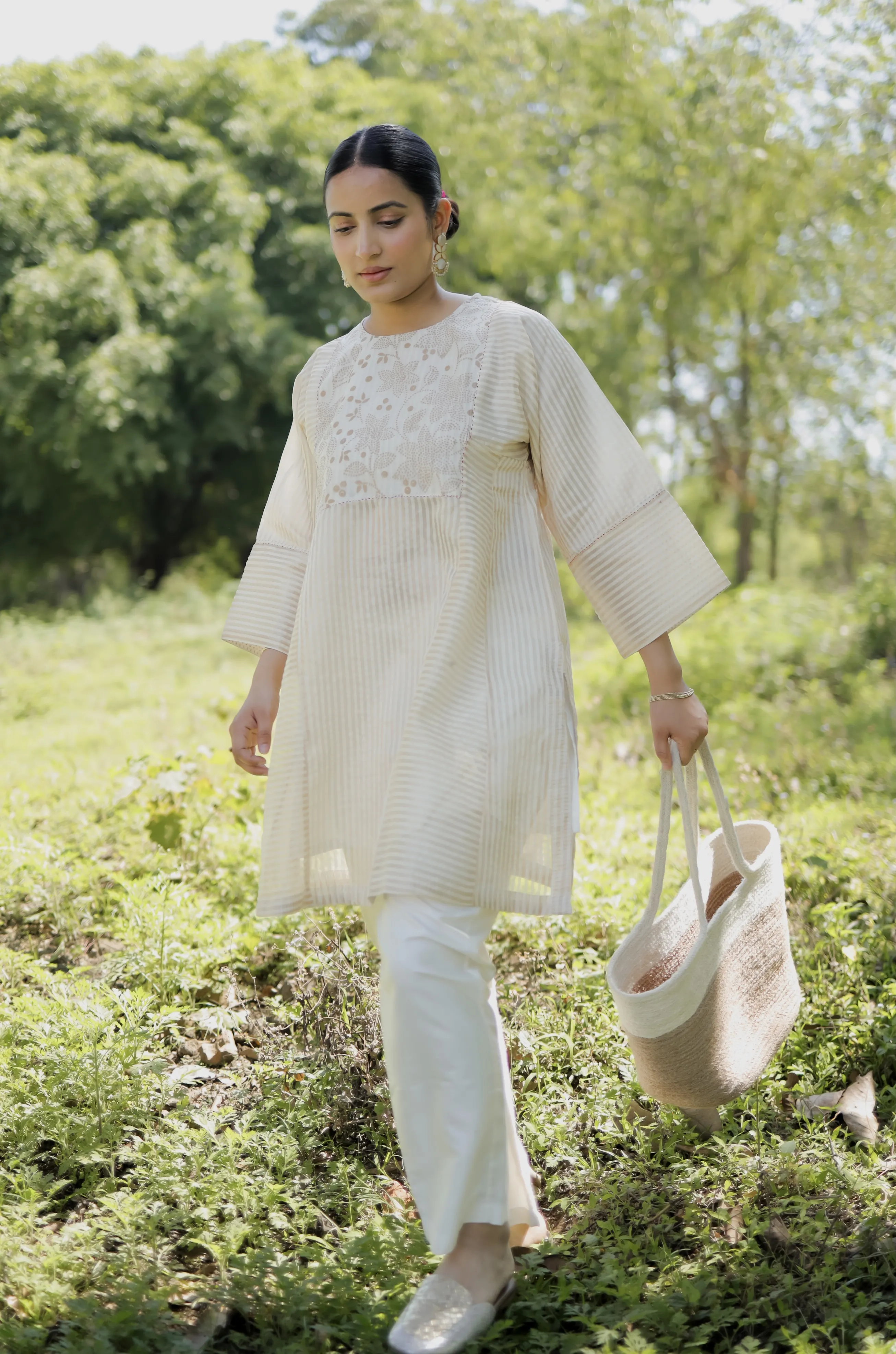 Ismat Block Printed Choga