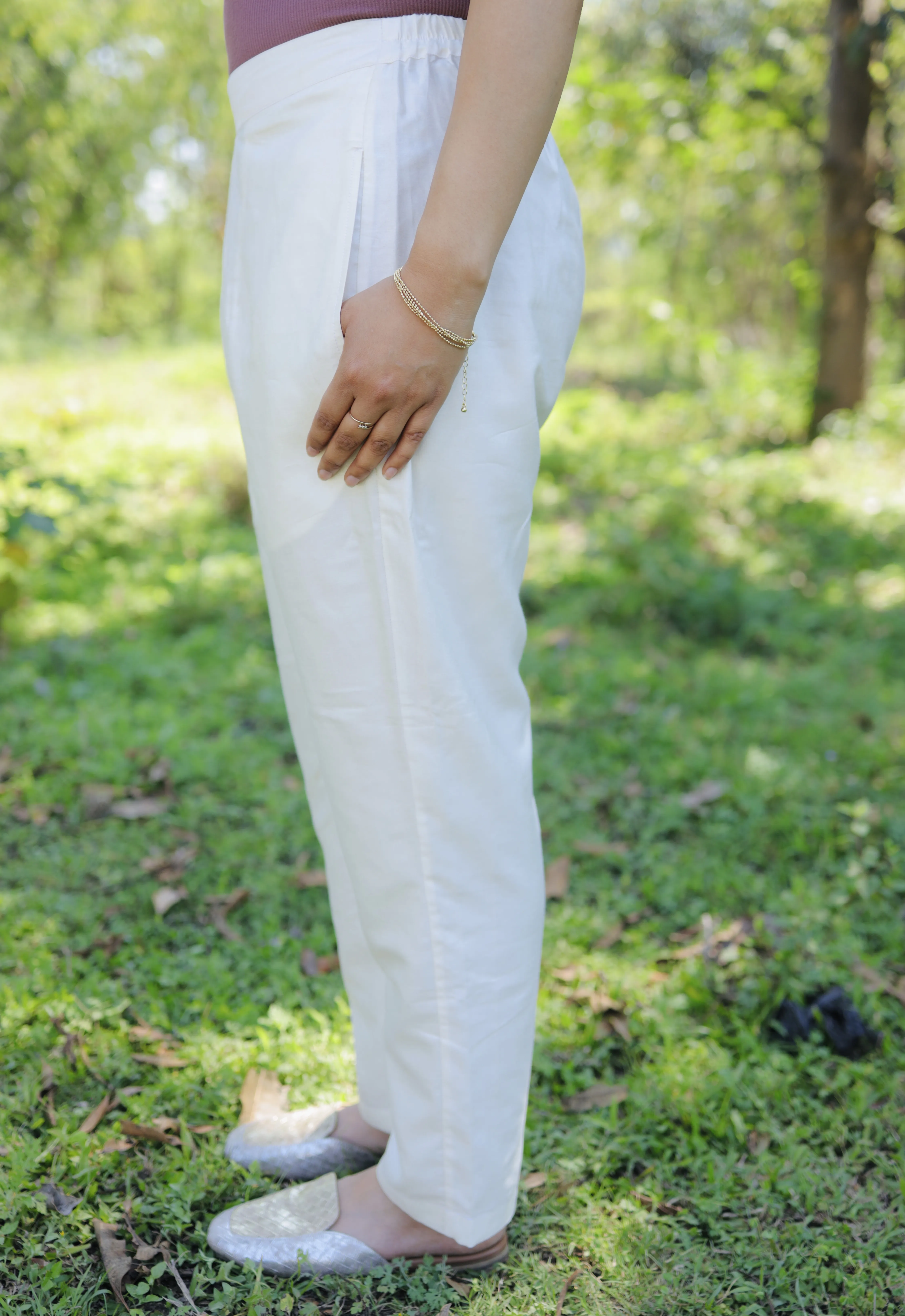 Offwhite Silk Pant - Image 2