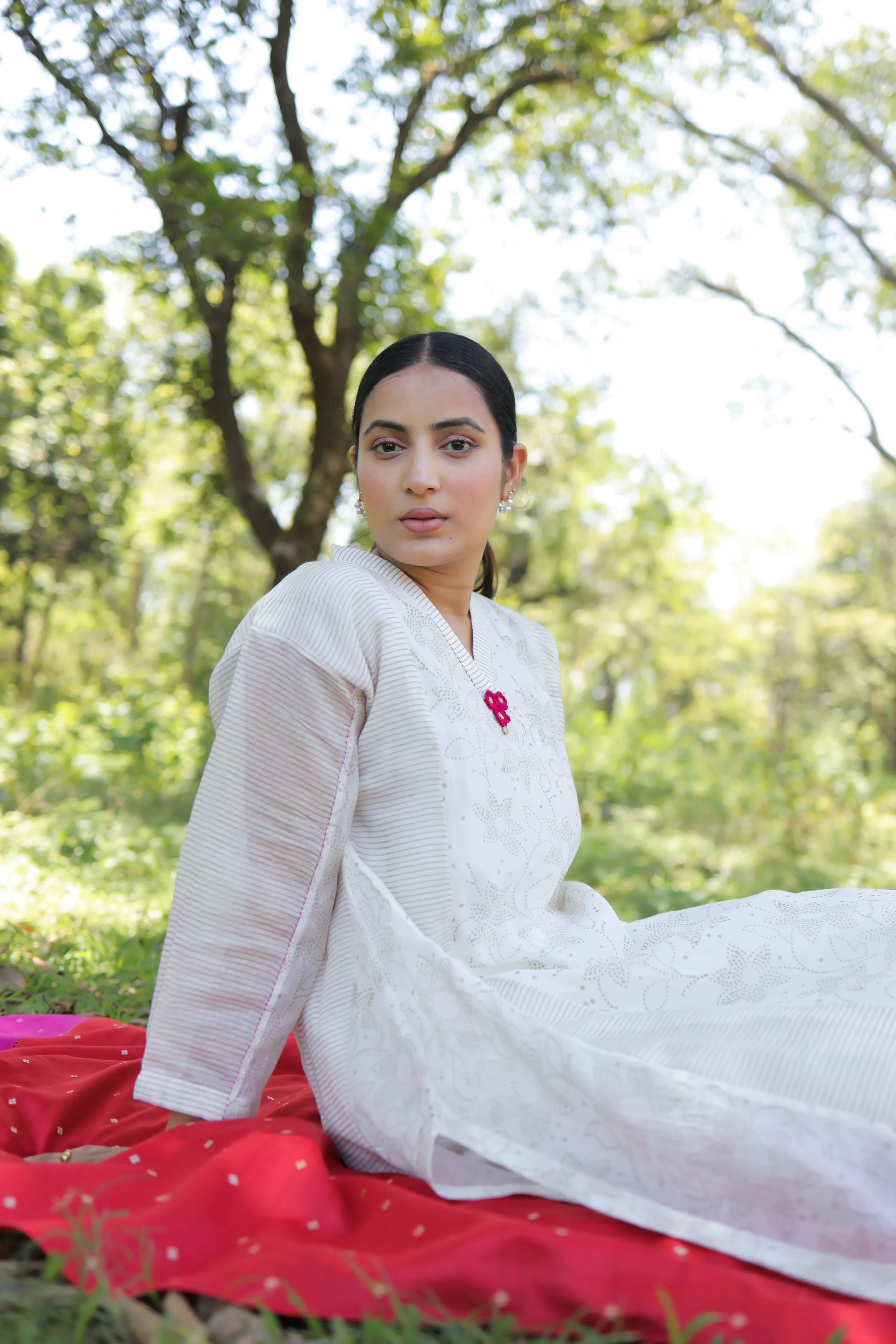 Ismat Block Printed Stylised A-line Kurta - Image 6