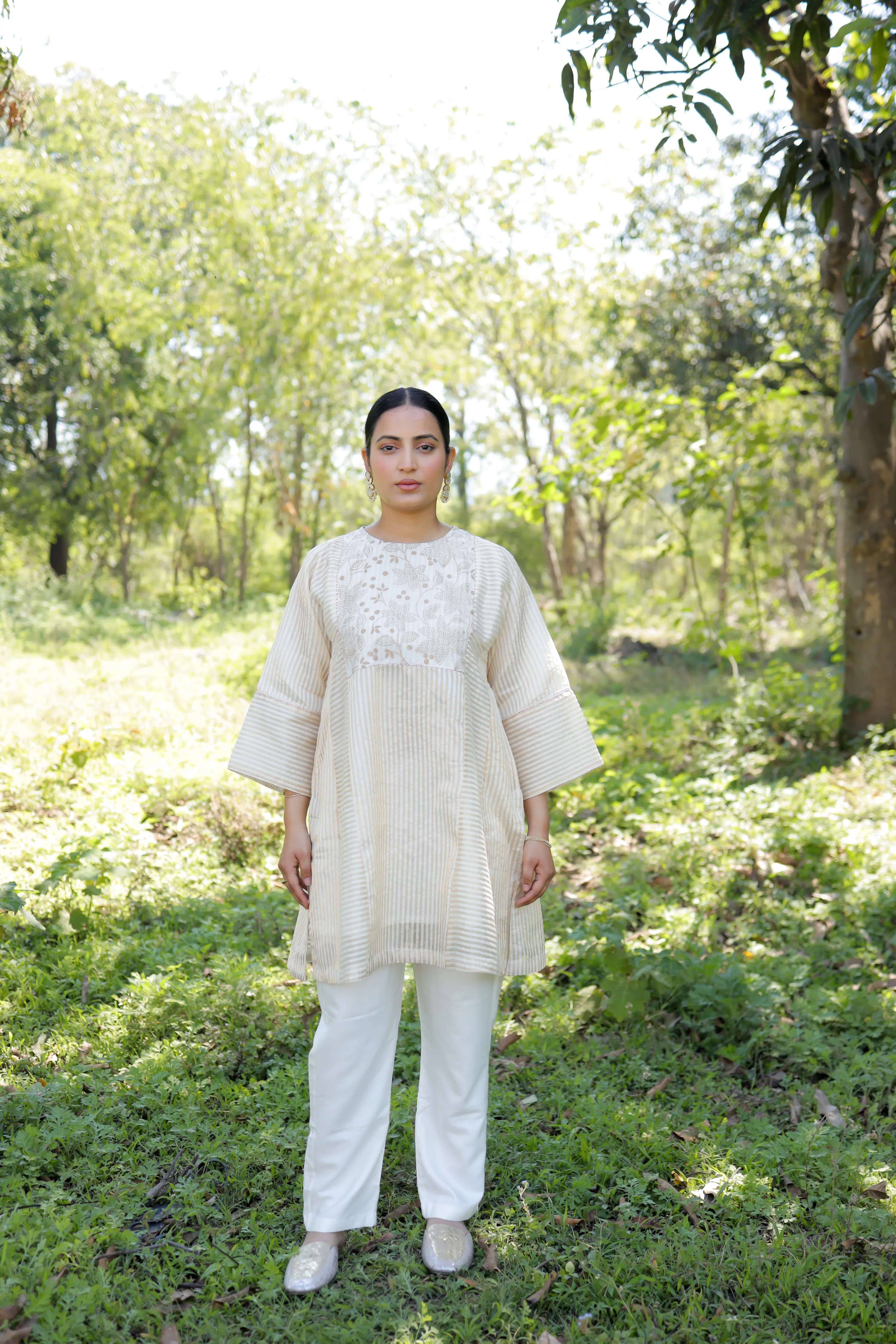 Ismat Block Printed Choga - Image 6
