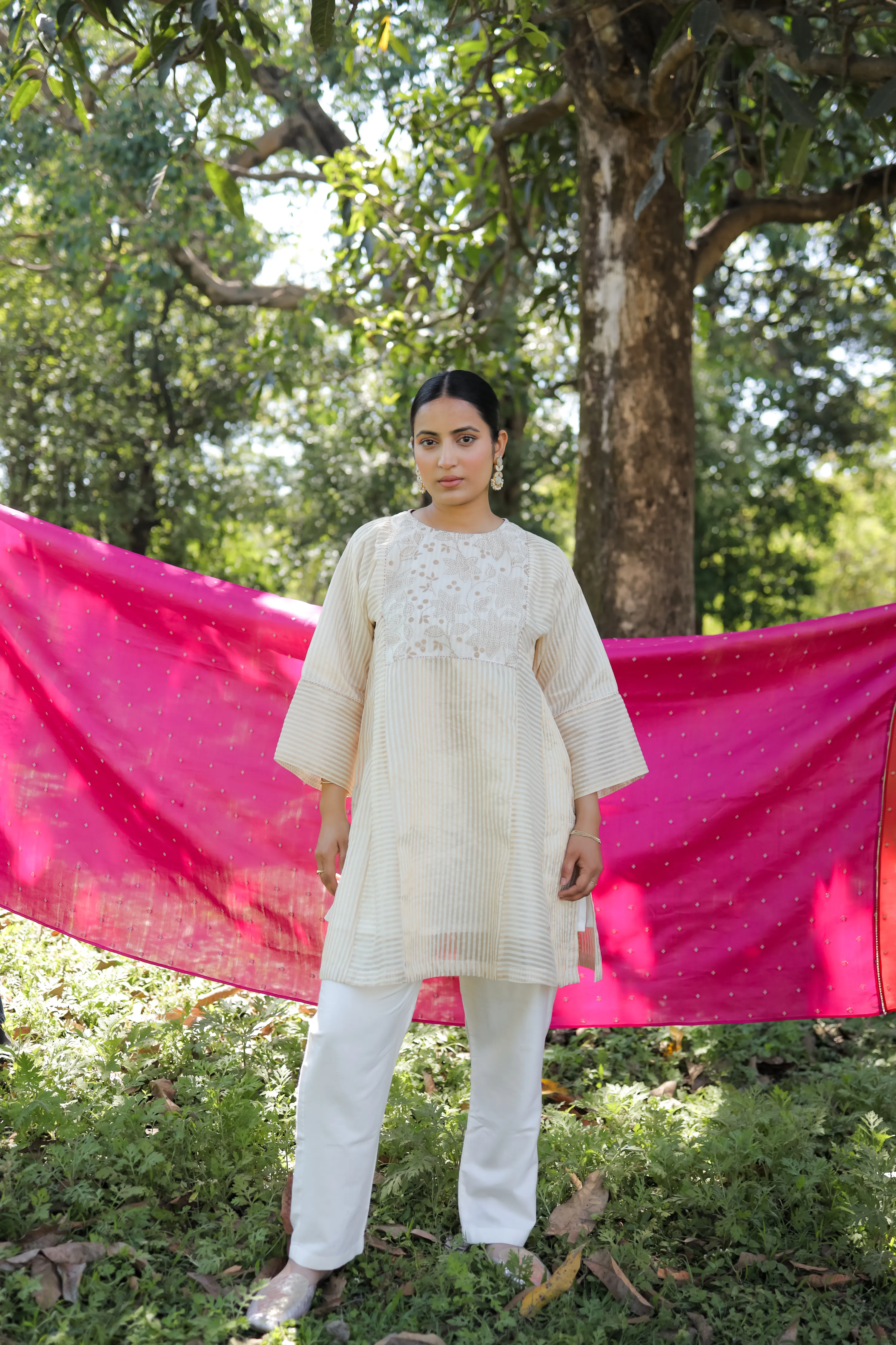 Ismat Block Printed Choga - Image 8